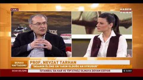 Herkes rüya görür mü, rüyalar neyin habercisi? Prof. Dr. Nevzat Tarhan Habertürk'te değerlendirdi.