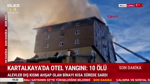 Bolu’da Otel Yangını | ÜLKE TV | Nuri Bingöl