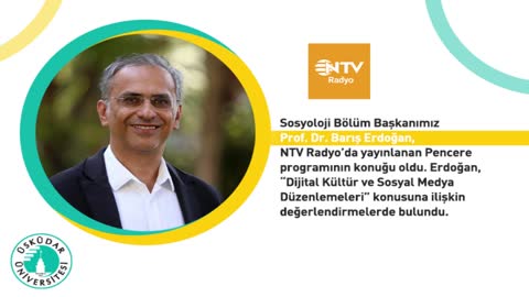 Dijital K&uuml;lt&uuml;r ve Sosyal Medya D&uuml;zenlemeleri | NTV Radyo | Prof. Dr. Barış Erdoğan 