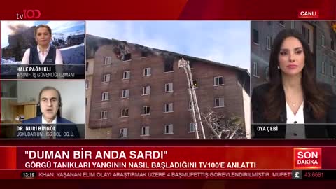 Bolu’da Yangın Faciası | TV 100 | Nuri Bingöl