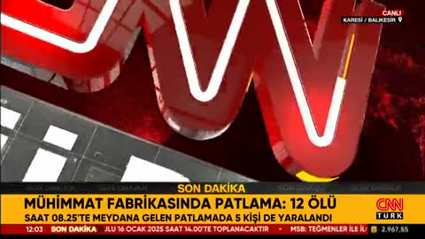 Mühimmat Fabrikasında Patlama l CNN TÜRK l Nuri Bingöl