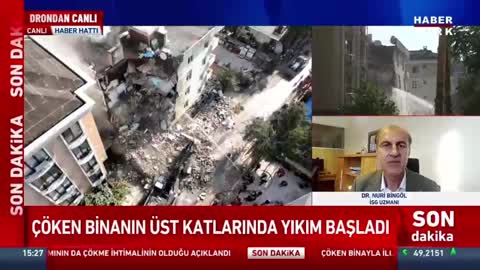 Maltepe&rsquo;de Meydana Gelen Bina &Ccedil;&ouml;kmesi | Habert&uuml;rk TV | Dr. &Ouml;ğr. &Uuml;yesi Nuri Bing&ouml;l