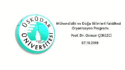 Prof. Dr. Osman Çerezci / MDBF Dekanı / Oryantasyon Programı
