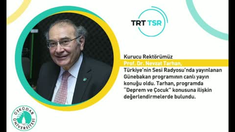 Deprem ve çocuk | TSR | Prof. Dr. Nevzat Tarhan