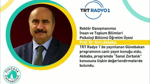 Sanal zorbalık | TRT Radyo 1 | Prof. Dr. Sırrı Akbaba