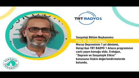 Deprem ve Sosyolojik Etkisi | TRT Radyo 1 | Prof. Dr. Barış Erdoğan