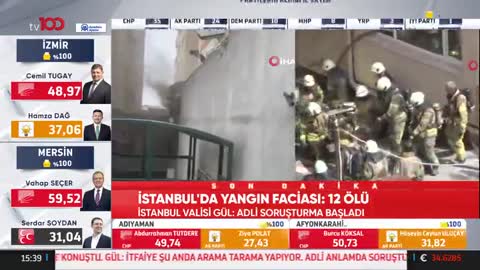 İstanbul Gayrettepe'de yangın | TV100 | Dr. Öğr. Üyesi Nuri BİNGÖL
