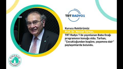Çocukluğundan Bugüne, Yaşamına Dair 2. Bölüm | TRT Radyo 1 | Prof. Dr. Nevzat Tarhan