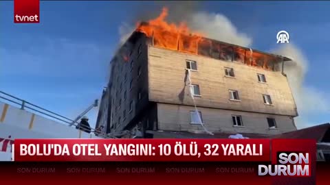 Bolu’da Otel Yangını | TVNET | Rüştü Uçan