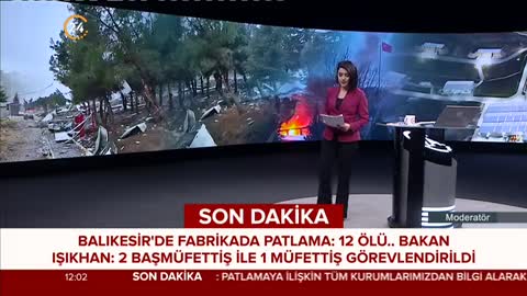 Balıkesir’de Patlayıcı Üretim Fabrikasında Patlama l 24 TV l Rüştü Uçan