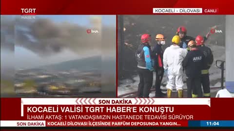 Kocaeli’ndeki Parfüm Deposunda Yangın | TGRT Haber | Dr. Öğr. Üyesi Nuri Bingöl 