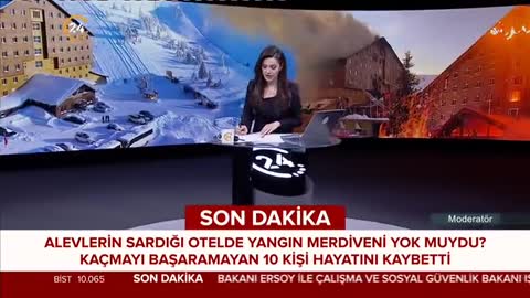 Bolu’da Otel Yangını | 24 TV | Nuri Bingöl