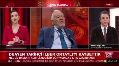 İlber Ortaylı&rsquo;nın Vefatı | TV100 | Prof. Dr. Deniz &Uuml;lke Kaynak