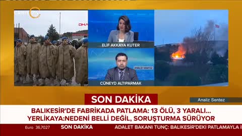 Balıkesir’de Patlayıcı Üretim Fabrikasında Patlama l 24 TV l Rüştü Uçan